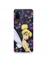 Funda para Oppo A11s Oficial de Disney Campanilla Flores - Peter Pan