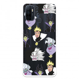 Funda para Oppo A11s Oficial de Disney Villanas Patrón - Villanas Disney