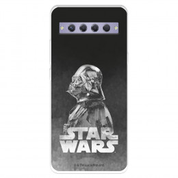 Funda para TCL 10 Plus Oficial de Star Wars Darth Vader Fondo negro - Star Wars