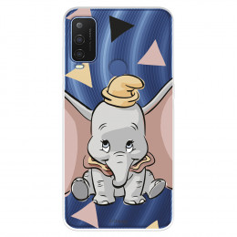 Funda para Alcatel 1 L Pro Oficial de Disney Dumbo Silueta Transparente - Dumbo