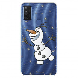 Funda para Alcatel 1 L Pro Oficial de Disney Olaf Transparente - Frozen