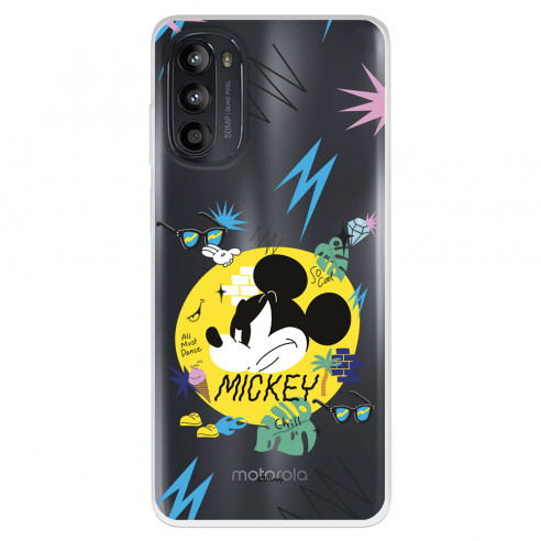 Funda para Motorola Moto G52 Oficial de Disney Mickey Mickey Urban - Clásicos Disney