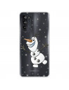 Funda para Motorola Moto G52 Oficial de Disney Olaf Transparente - Frozen