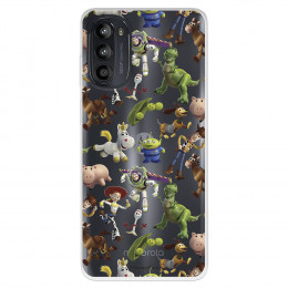 Funda para Motorola Moto G52 Oficial de Disney Muñecos Toy Story Siluetas - Toy Story