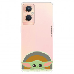 Funda para Oppo A96 5G Oficial de Star Wars Baby Yoda Sonrisas - The Mandalorian