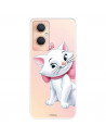 Funda para Oppo A96 5G Oficial de Disney Marie Silueta - Los Aristogatos