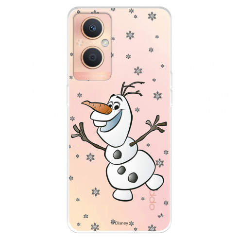 Funda para Oppo A96 5G Oficial de Disney Olaf Transparente - Frozen