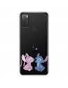 Funda para TCL 20Y Oficial de Disney Angel & Stitch Beso - Lilo & Stitch