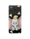 Funda para TCL 20Y Oficial de Disney Dumbo Silueta Transparente - Dumbo