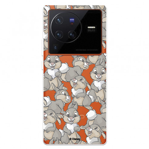 Funda para Vivo X80 Pro Oficial de Disney Tambor Patrones - Bambi