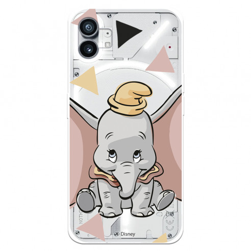 Offizielle Disney Dumbo transparente Silhouette Nothing Phone 1 Hülle – Dumbo