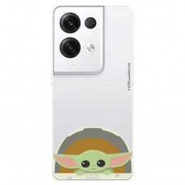 Funda para Oppo Reno 8 Pro Oficial de Star Wars Baby Yoda Sonrisas - The Mandalorian