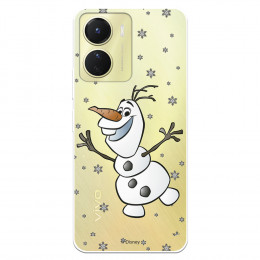 Funda para Vivo Y16 Oficial de Disney Olaf Transparente - Frozen