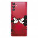 Funda para Samsung Galaxy A04s Oficial de Disney Mickey y Minnie Beso - Clásicos Disney