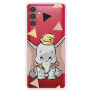 Funda para Samsung Galaxy A04s Oficial de Disney Dumbo Silueta Transparente - Dumbo