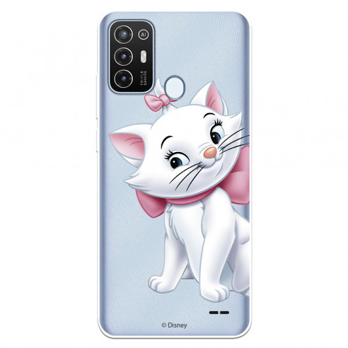 Funda para ZTE Blade A52 Oficial de Disney Marie Silueta - Los Aristogatos