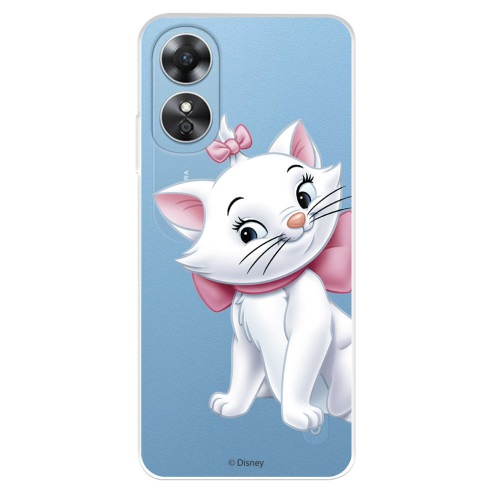 Funda para Oppo A17 Oficial de Disney Marie Silueta - Los Aristogatos