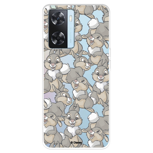 Funda para Oppo A57s Oficial de Disney Tambor Patrones - Bambi