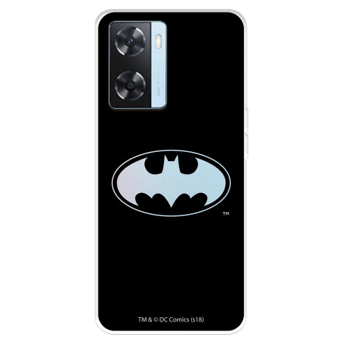 Funda para Oppo A57s Oficial de DC Comics Batman Logo Transparente - DC Comics