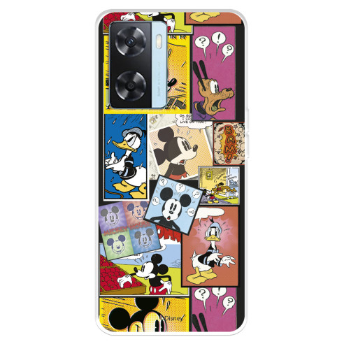 Funda para Oppo A57s Oficial de Disney Mickey Comic - Clásicos Disney