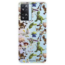 Funda para Oppo A57s Oficial de Disney Muñecos Toy Story Siluetas - Toy Story