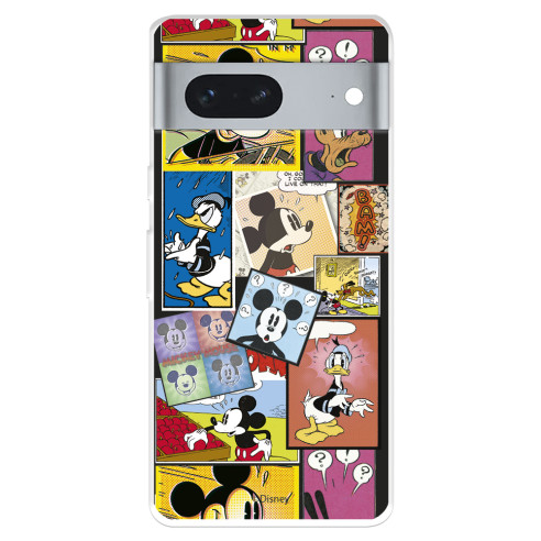 Funda para Google Pixel 7 5G Oficial de Disney Mickey Comic - Clásicos Disney