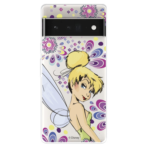 Funda para Google Pixel 7 Pro Oficial de Disney Campanilla Flores - Peter Pan