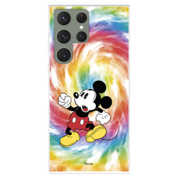 Funda para Samsung Galaxy S23 Ultra Oficial de Disney Mickey Mickey Tye Die - Clásicos Disney