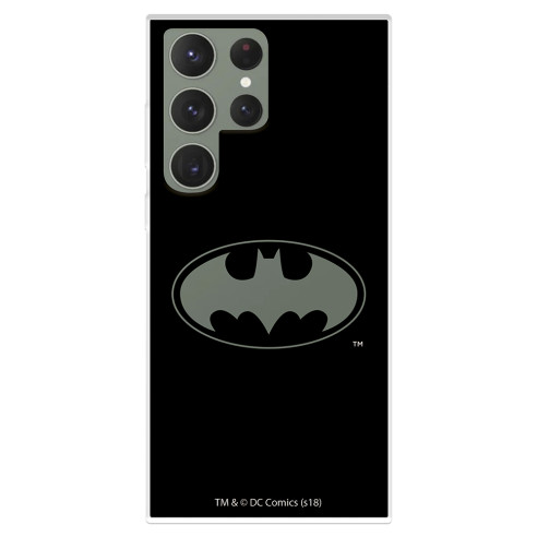 Funda para Samsung Galaxy S23 Ultra Oficial de DC Comics Batman Logo Transparente - DC Comics