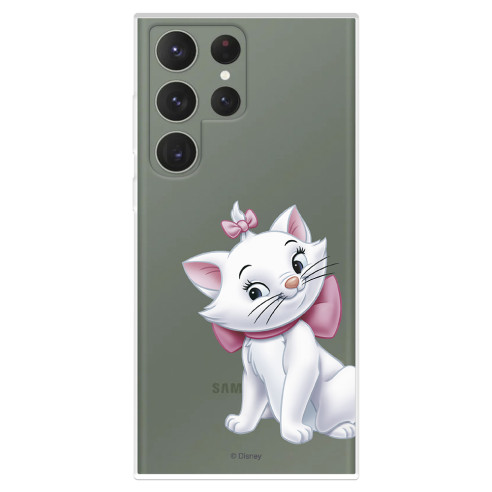 Funda para Samsung Galaxy S23 Ultra Oficial de Disney Marie Silueta - Los Aristogatos