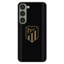 Funda para Samsung Galaxy S23+ del Atlético de Madrid Escudo Dorado Fondo Negro  - Licencia Oficial Atlético de Madrid