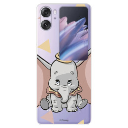 Funda para Oppo Find N2 Flip Oficial de Disney Dumbo Silueta Transparente - Dumbo