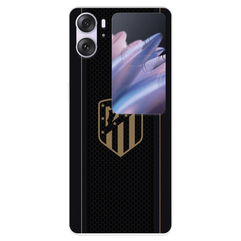 Funda para Oppo Find N2 Flip del Atlético de Madrid Escudo Dorado Fondo Negro  - Licencia Oficial Atlético de Madrid