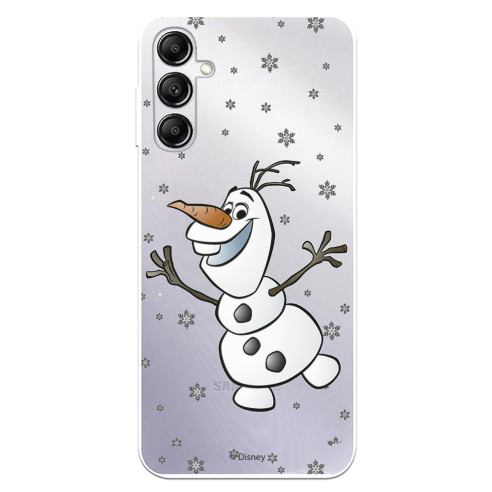 Funda para Samsung Galaxy A14 5G Oficial de Disney Olaf Transparente - Frozen