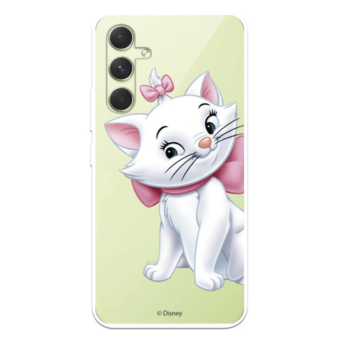 Funda para Samsung Galaxy A54 5G Oficial de Disney Marie Silueta - Los Aristogatos