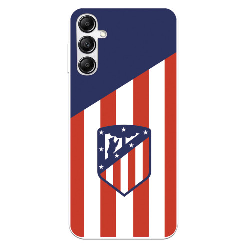 Funda para Samsung Galaxy A14 5G del Atlético de Madrid Escudo Fondo Atletico  - Licencia Oficial Atlético de Madrid