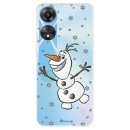 Funda para Oppo A78 5G Oficial de Disney Olaf Transparente - Frozen