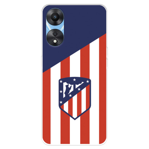 Funda para Oppo A78 5G del Atlético de Madrid Escudo Fondo Atletico  - Licencia Oficial Atlético de Madrid