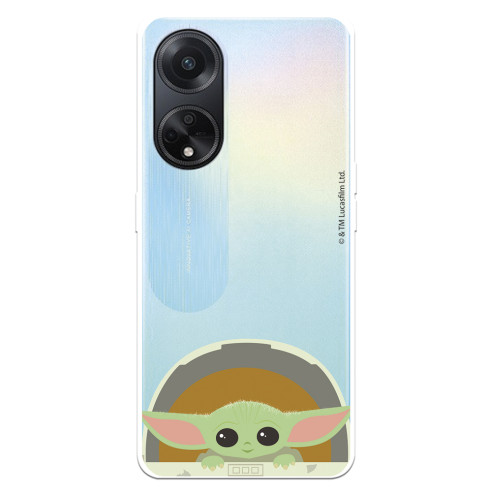 Funda para Oppo A98 5G Oficial de Star Wars Baby Yoda Sonrisas - The Mandalorian