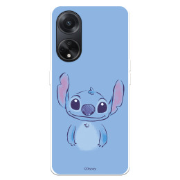 Funda para Oppo A98 5G Oficial de Disney Stitch Azul - Lilo & Stitch