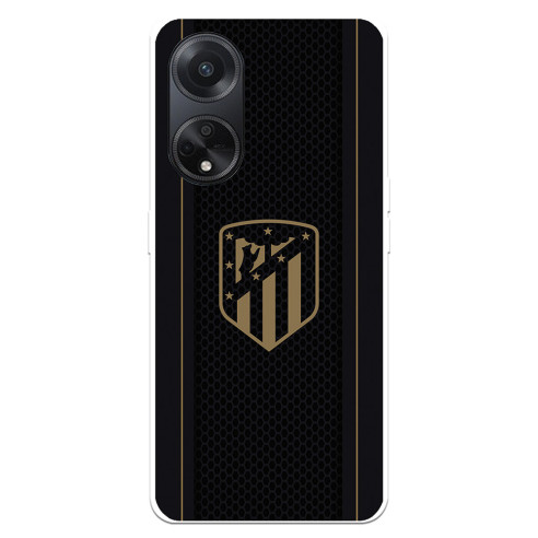 Funda para Oppo A98 5G del Atlético de Madrid Escudo Dorado Fondo Negro  - Licencia Oficial Atlético de Madrid