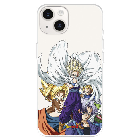 Funda para iPhone 15 Plus Oficial de Dragon Ball Guerreros Saiyans - Dragon Ball