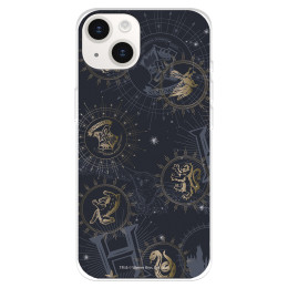 Funda para iPhone 15 Plus Oficial de Harry Potter Insignias Constelaciones - Harry Potter