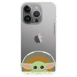 Funda para iPhone 15 Pro Max Oficial de Star Wars Baby Yoda Sonrisas - The Mandalorian