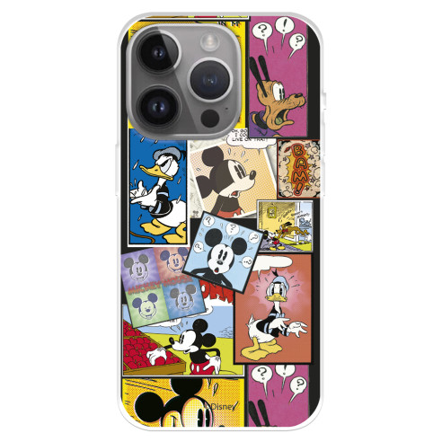 Funda para iPhone 15 Pro Max Oficial de Disney Mickey Comic - Clásicos Disney