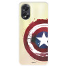 Funda para Oppo A38 Oficial de Marvel Capitán América Escudo Transparente - Marvel