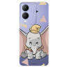 Funda para Vivo Y17s Oficial de Disney Dumbo Silueta Transparente - Dumbo