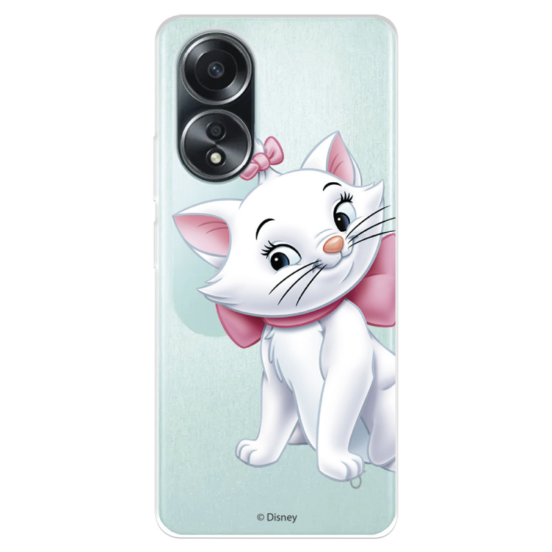 Funda para Oppo A58 4G Oficial de Disney Marie Silueta - Los Aristogatos