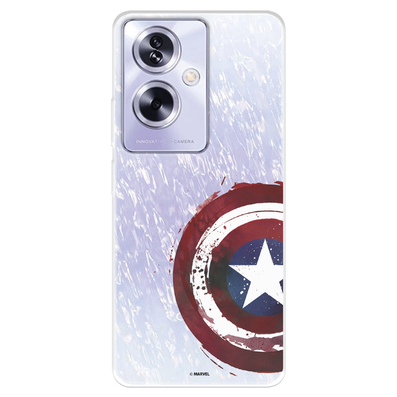 Funda para Oppo A79 5G Oficial de Marvel Capitán América Escudo Transparente - Marvel