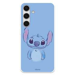 Funda para Samsung Galaxy S24 Oficial de Disney Stitch Azul - Lilo & Stitch